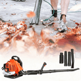 thumbnail image 1 of Backpack Leaf Blower, 52CC 1.7HP 2-Stroke Gas Leaf Blower, 550CFM , 200MPH , Powerful Clearing Performance and Ergonomic Design, 1 of 7