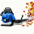 thumbnail image 1 of Backpack Leaf Blower, 75.6CC 4 Cycle Leaf Blower with Fuel Tank, 900CFM Air Volume 210MPH Speed, Ideal for Lawn Care, Leaf Cleaning, and Snow Removal, 1 of 10