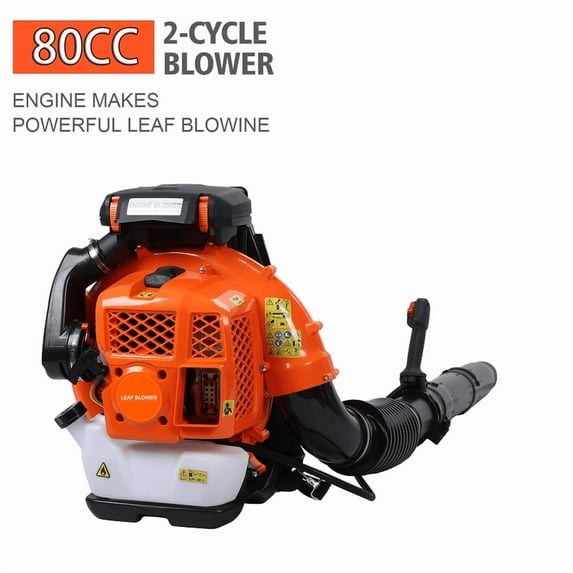 Backpack Leaf Blower, 80CC 4.8HP 2-Stroke Gas Leaf Blower, 900CFM , 206MPH , Powerful Clearing Performance and Ergonomic Design