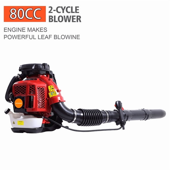 Backpack Leaf Blower Gas Powered - 80CC 900CFM 2-Stroke Backpack Gas Powered Leaf Blower, Grass Lawn Blower Air Cooling Gasoline Backpack Grass Blower, Backpack Snow Blower for Garden
