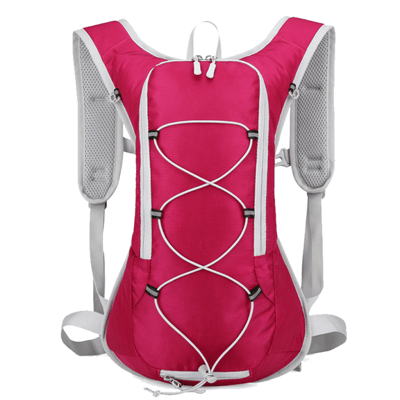 Backpack - Light Water Pack For Running, Hiking, Biking, Festivals, Raves - rose red