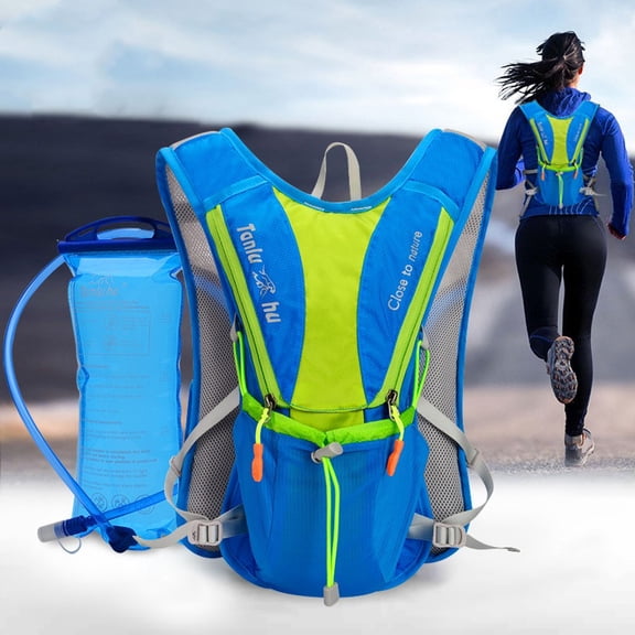 Backpack Marathon Cycling Bag Hydration Bag,Blue