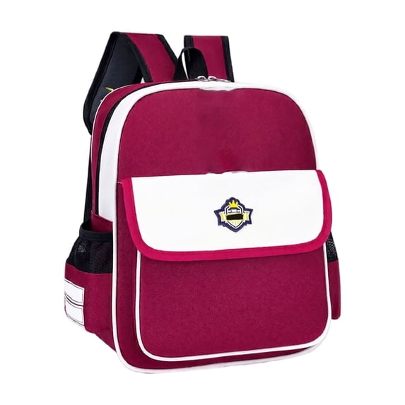 Backpack Maroon and White Fabric 1 Pack Back to School Gift for Young