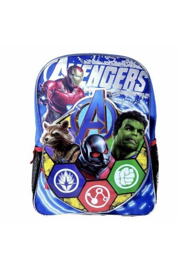 Backpack - Marvel - Avengers w/Shaped Front Pocket New AVG30506