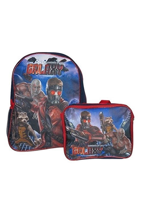 Guardians Of The Galaxy Large Full Size Backpack with Lunch Bag