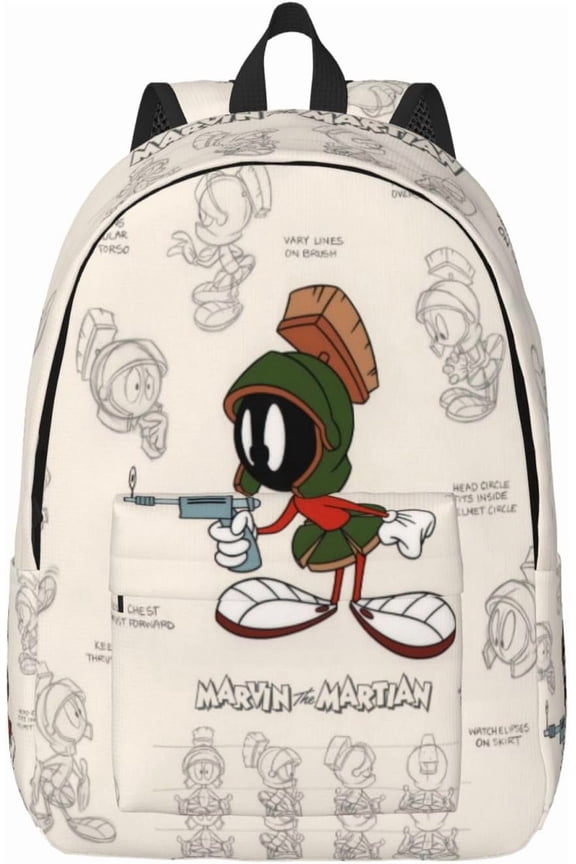 Backpack Marvin Anime The Martian Funny Laptop Back Pack Book Bag Hiking Outgoing Daypack For Women Mens