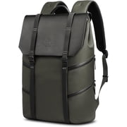 Backpack for Men Laptop Backpack 15.6 Inch Travel Business Backpack Waterproof Anti-Theft Computer Laptop Backpacks for College Work Hiking Lightweight Vintage Casual Flap Backpack - Green