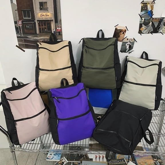 Backpack Men's And Women's Simple Fashion Trend Large Capacity,Green