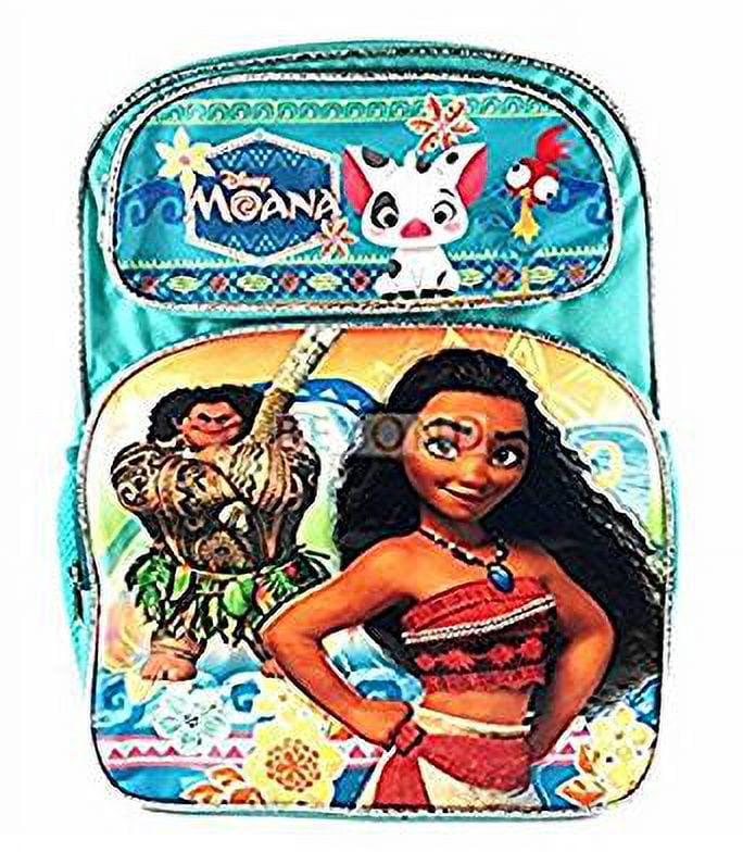 Backpack - - Moana - W/Maui Blue 16 School Bag 118778 - Walmart.com