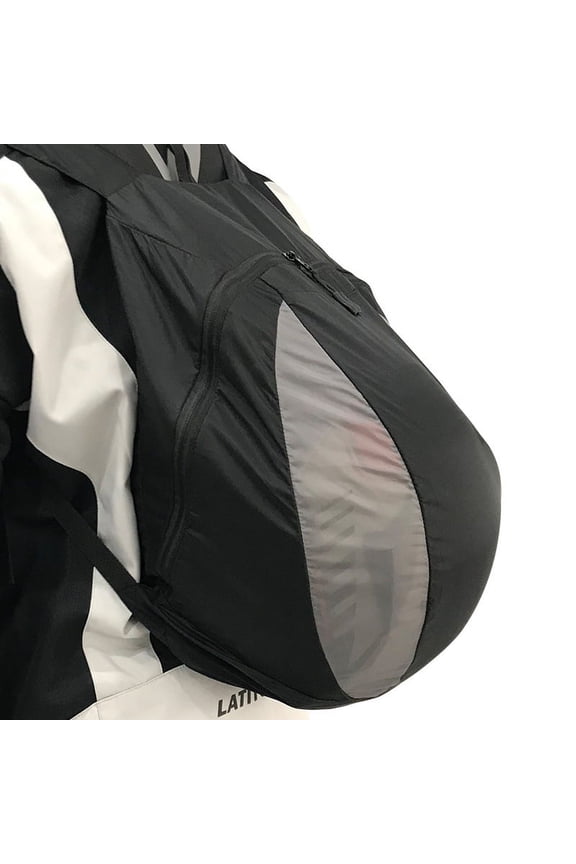 Backpack Motorcycle Riding Helmet Outside The Bag,Black