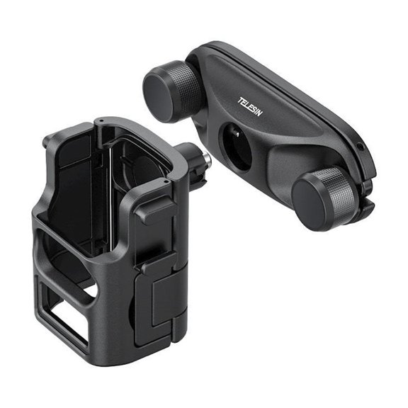 Backpack Mount for Pocket 3 Camera - Bigcan Quick Release Clip Frame for DJI Osmo Pocket 3, Dual Cold Shoe Adapter for Microphone Light, Secure Strap Mount for Travel Vlog Hiking