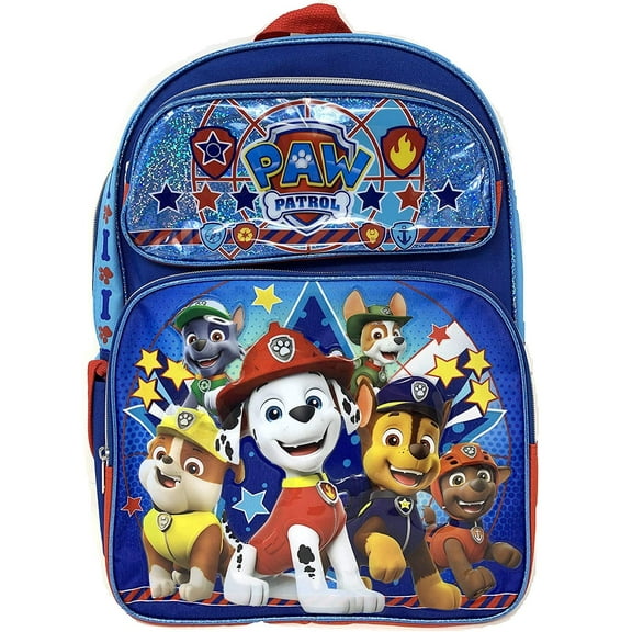 Backpack - Paw Patrol - Paw Team Blue 16" New 001434