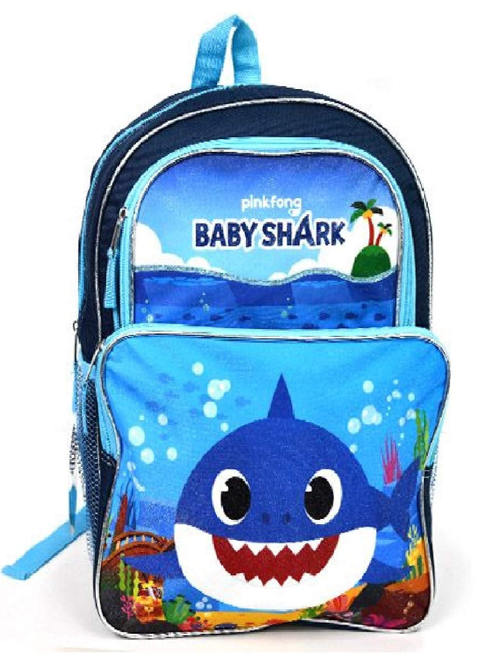 Pink baby 2025 shark backpack