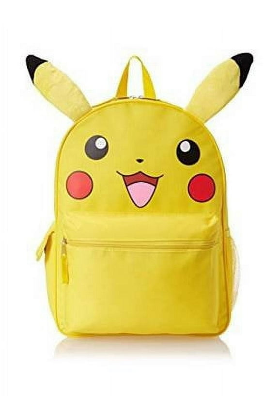 Backpack - Pokemon - Pikachu Face w/Ears School Bag New 837737-4