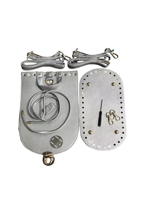 Backpack Purse Craft Component Adjustable Strap PU Leather Bag Bottom Covers Drawstring Rope For Handwoven Backpacks