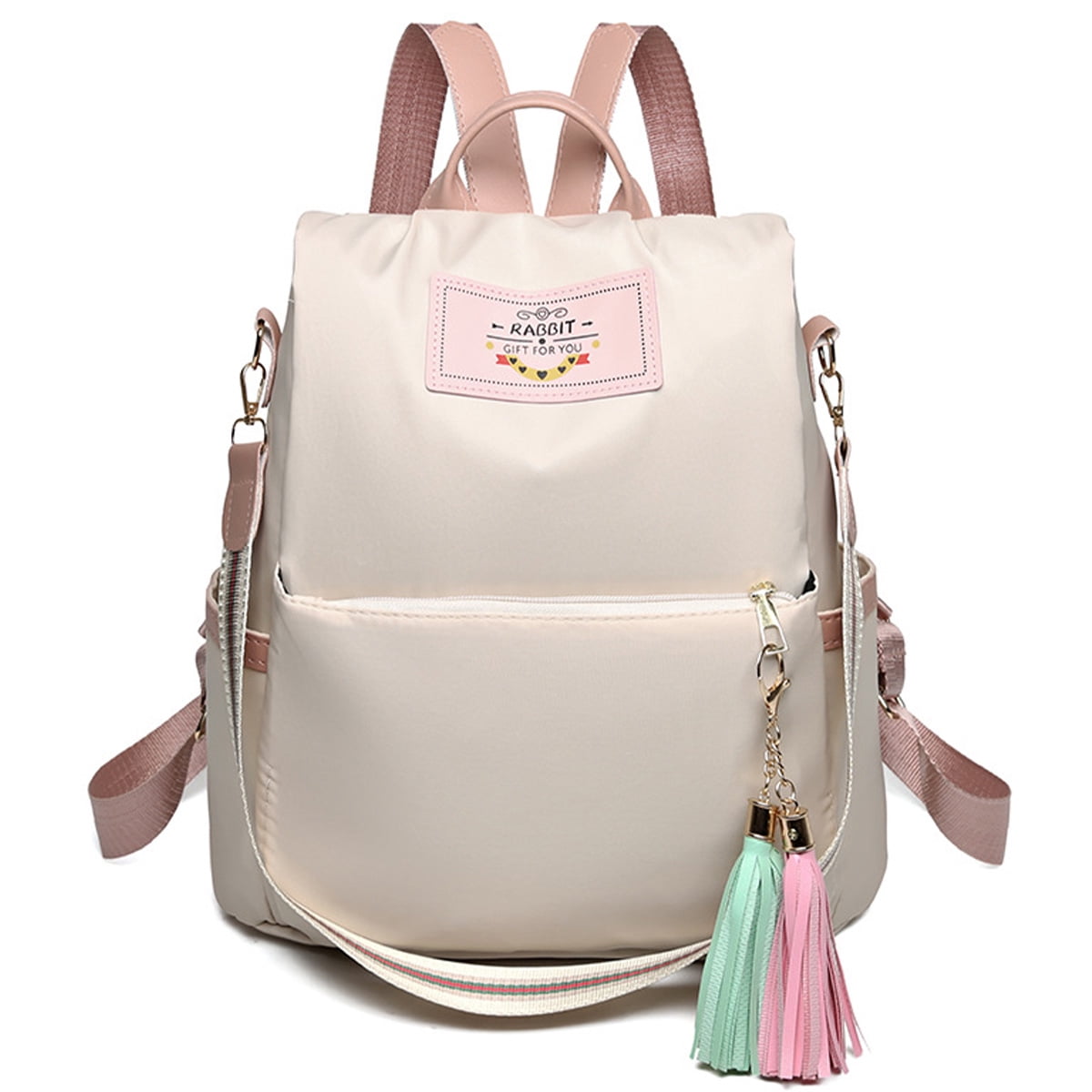 Women's Hobo Drawstring Backpack - Faux Leather Travel Daypack, Shoulder Bag & Purse In Brown