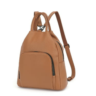 Backpack Purse for Women Fashion Multipurpose Design SchoolBag Ladies Shoulder Bags Travel Brown
