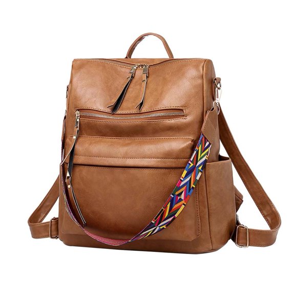 Backpack Purse for Women Fashion PU Leather Designer Anti-theft School Backpack Convertible Shoulder Bags