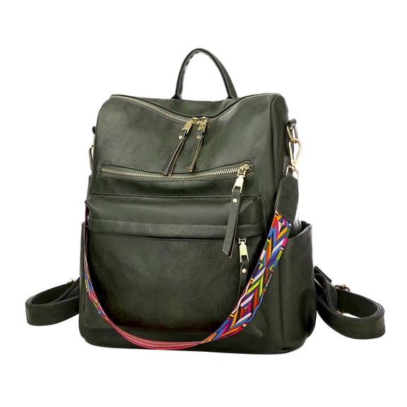 Backpack Purse for Women Fashion PU Leather Designer Anti-theft School Backpack Convertible Shoulder Bags