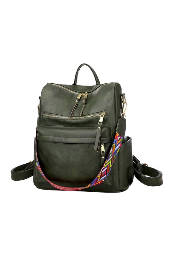 Backpack Purse for Women Fashion PU Leather Designer Anti-theft School Backpack Convertible Shoulder Bags