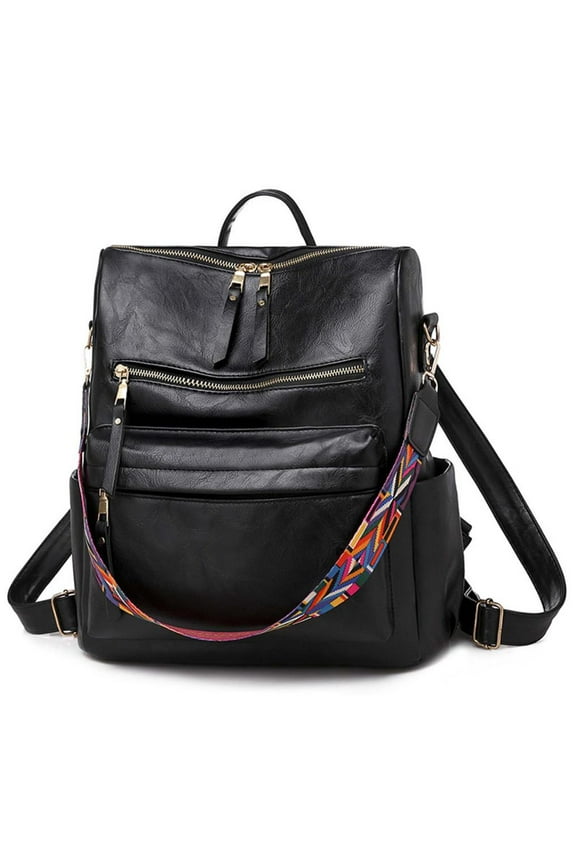 Backpack Purse for Women Fashion PU Leather Designer Anti-theft School Backpack Convertible Shoulder Bags