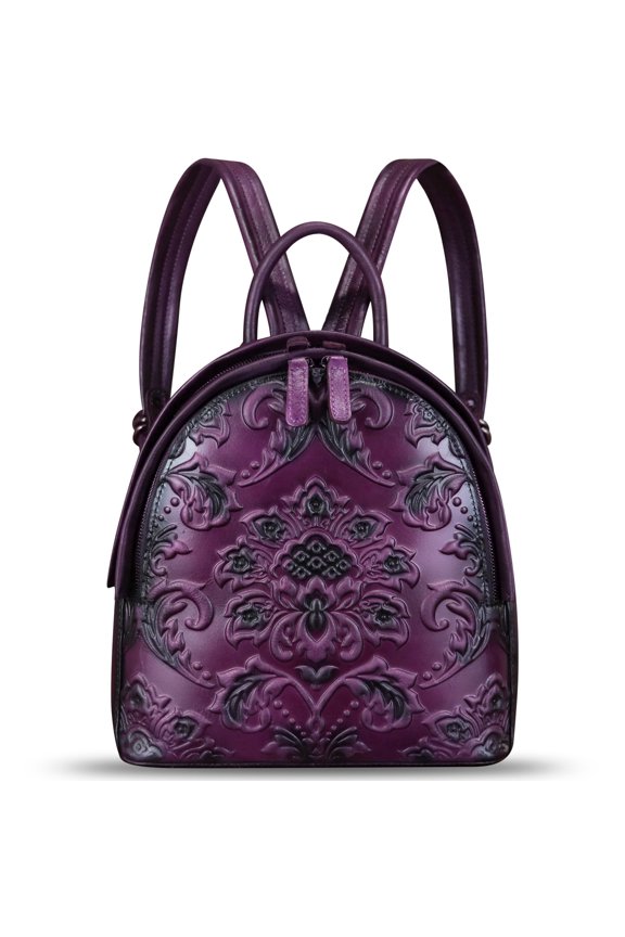 Backpack Purse for Women Genuine Leather Retro Satchel Knapsack Rucksack Daypack