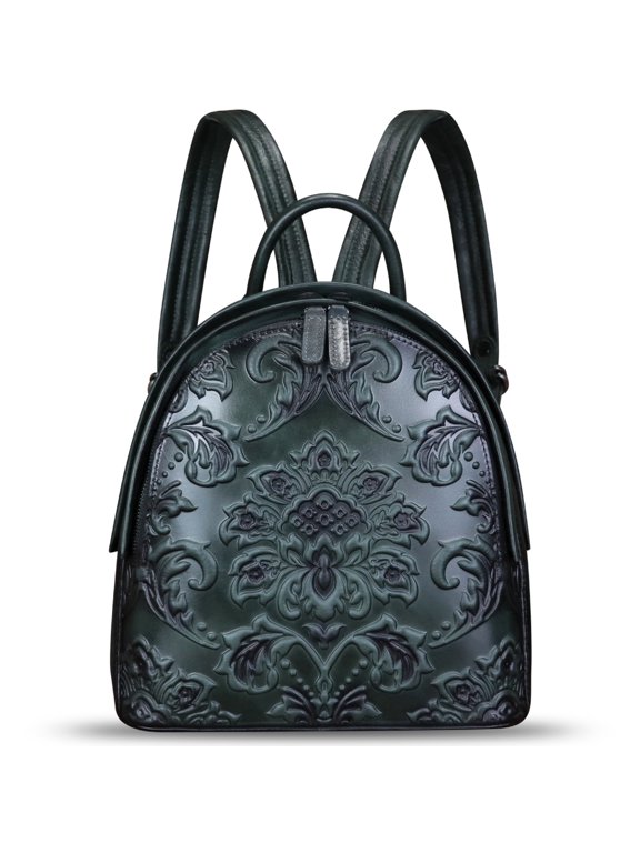 Backpack Purse for Women Genuine Leather Retro Satchel Knapsack Rucksack Daypack