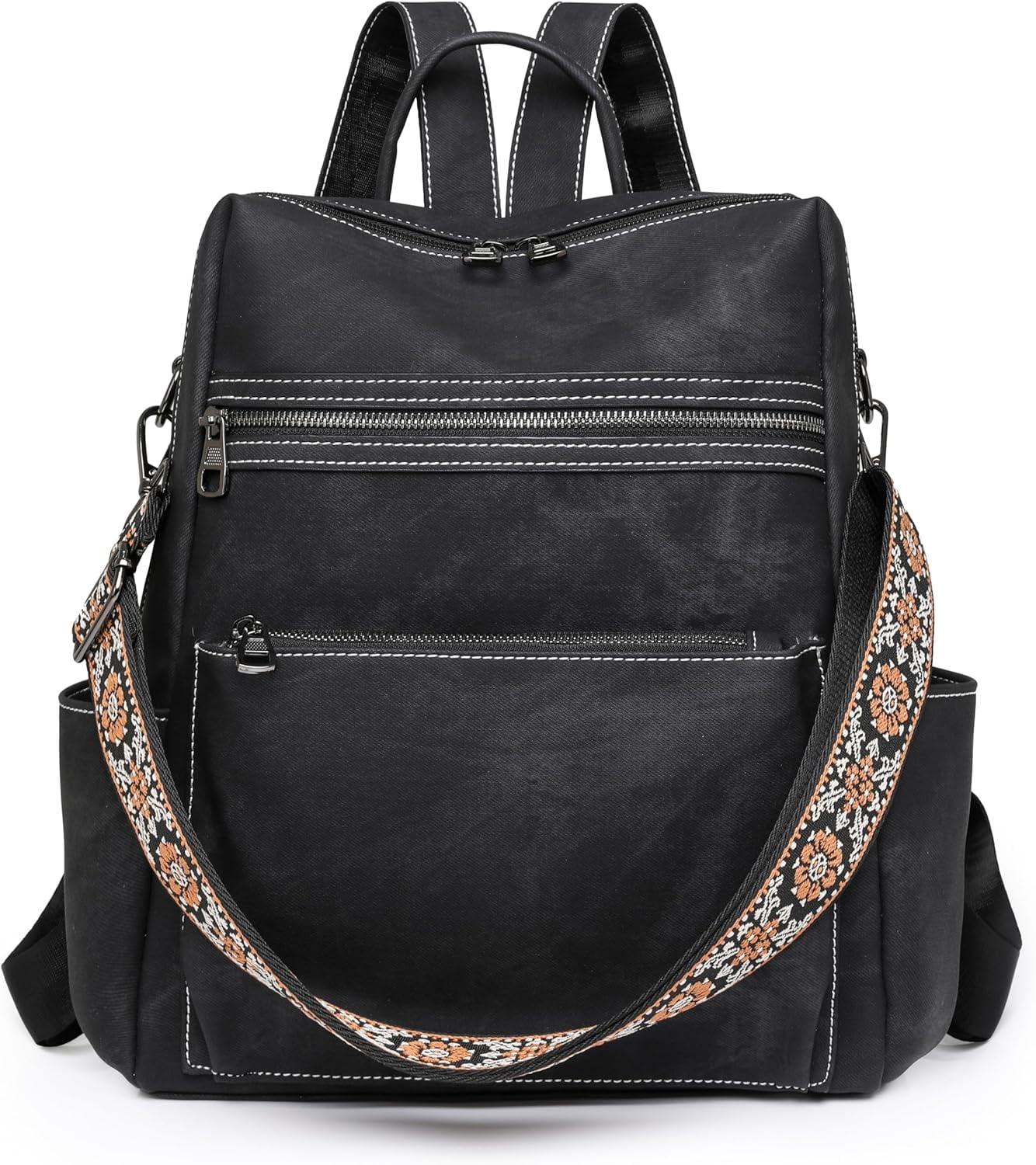 Backpack Purse for Women Leather Handbag Ladies Fashion 