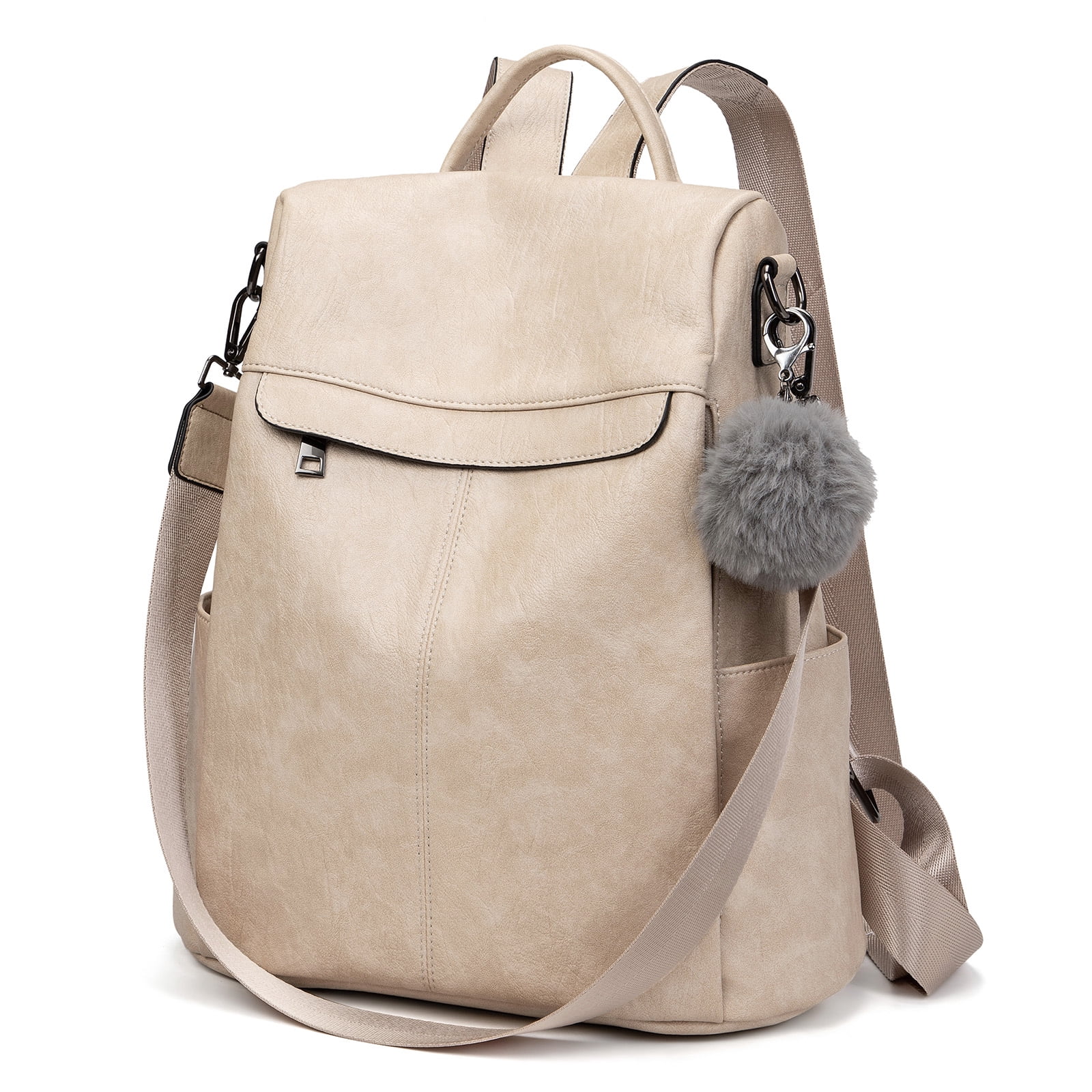 Backpack Purse for Women, PU Leather Anti-theft Shoulder Bag  display picture 2