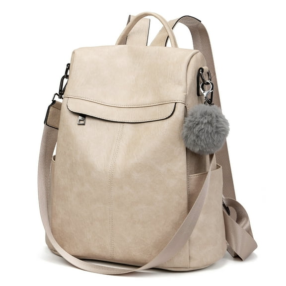 Backpack Purse for Women, PU Leather Anti-theft Shoulder Bag, Stylish Casual Daypack for Everyday Use