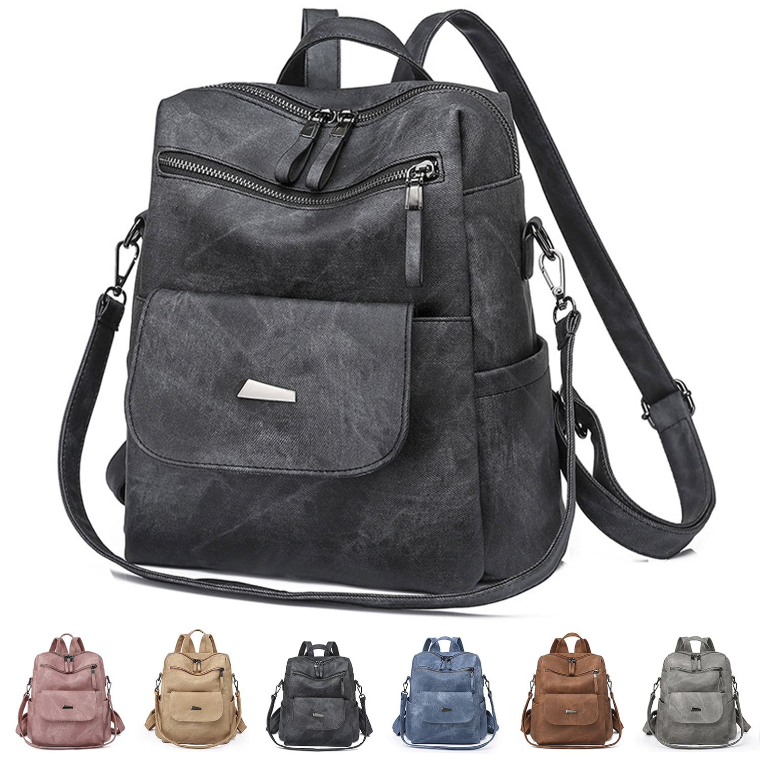 Buy DAVIDNILE Women's Fashion Backpack Purses Multipurpose Design Handbags  and Shoulder Bag PU Leather Travel bag Online at desertcartOMAN