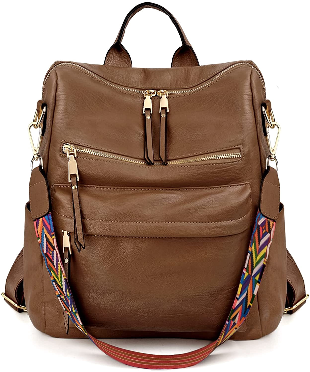 Backpack Purse for Women Stylish Vegan Leather Shoulder Bag 
