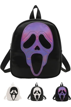 Backpack Purses for Women Novelty Ghost Face Backpacks Small Festival Daypack
