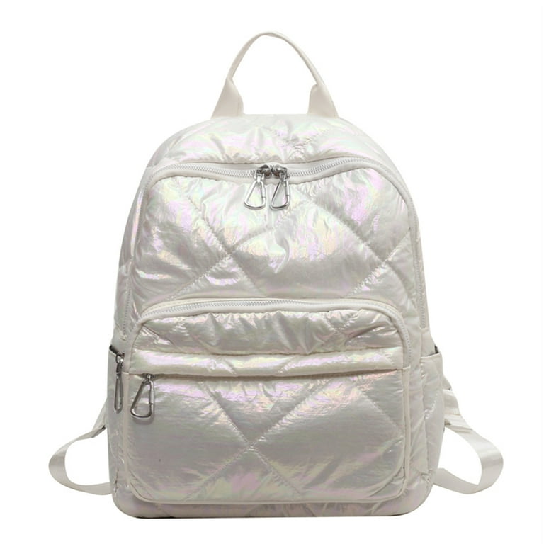 Backpack Quilted Embroidered Shopping Rucksack Large capacity