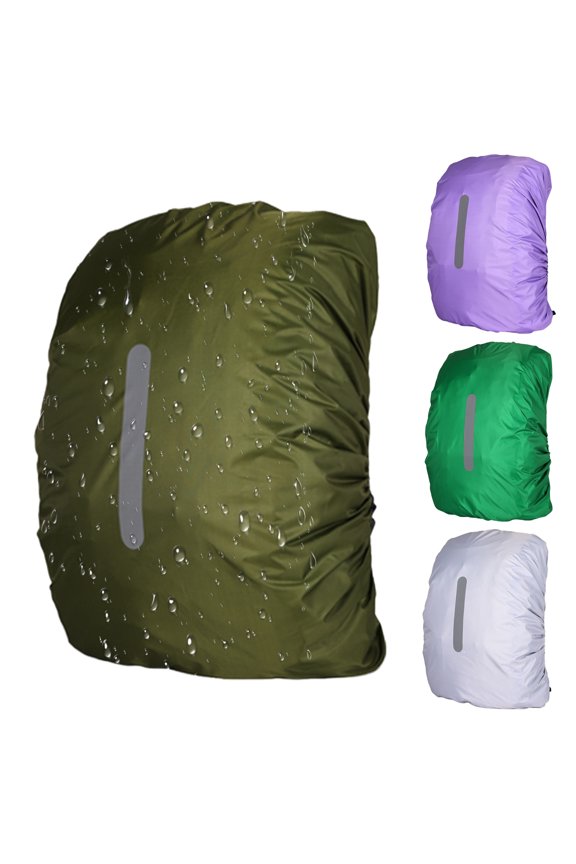 Backpack Rain Cover with Reflective Strip Multifunctional Storage Bag School Bag Rain Cover Camping Supplies