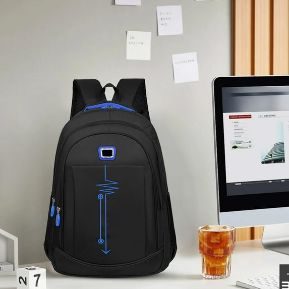 Backpack, School Bag, Large Capacity Student Travel Backpack for Men and Teens, Lightweight, Padded Shoulder Straps, Multiple Pockets