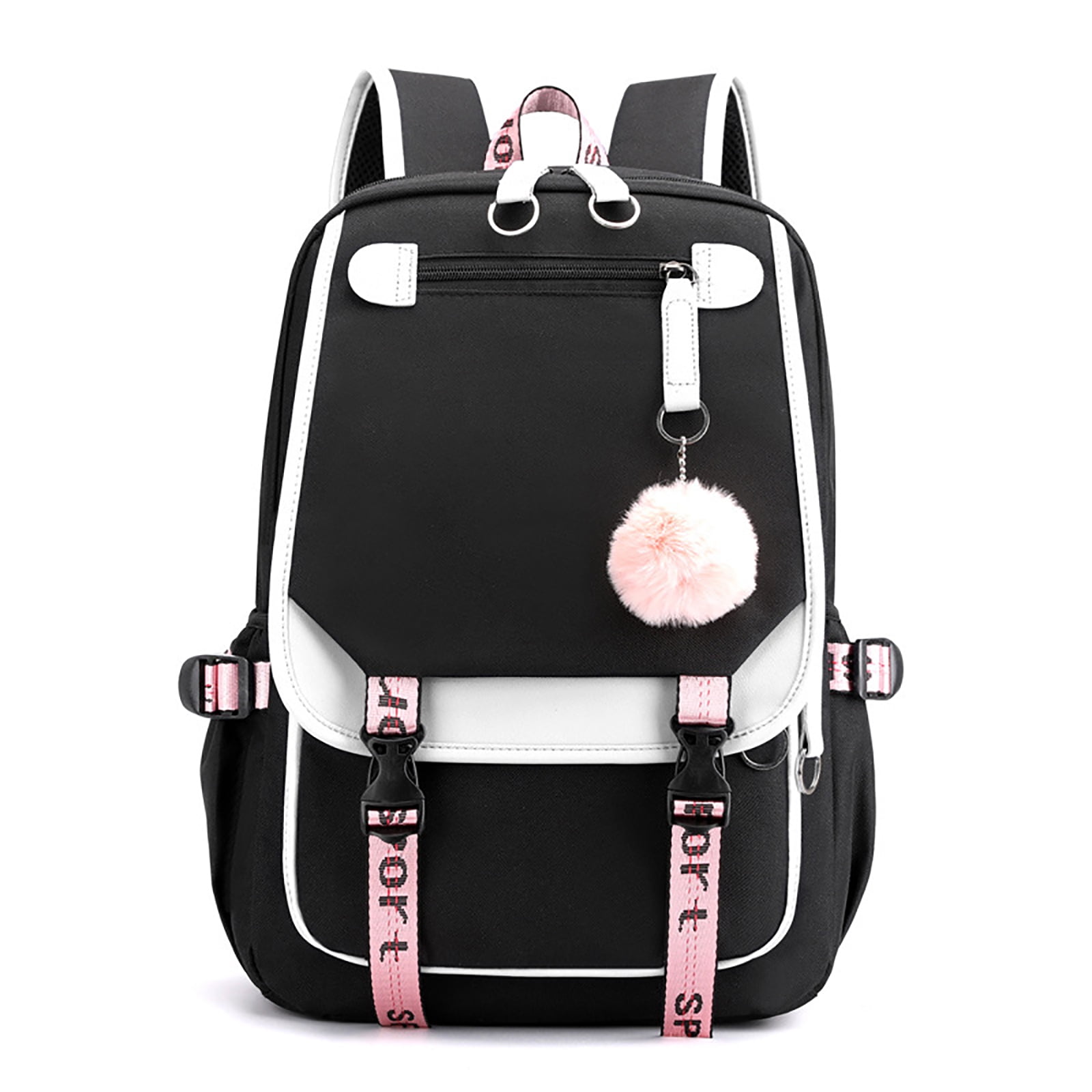 Teenage Girls\' Backpack Middle School Students Bookbag Outdoor USB Charge Port JiaYou Teenage Girls main image 3