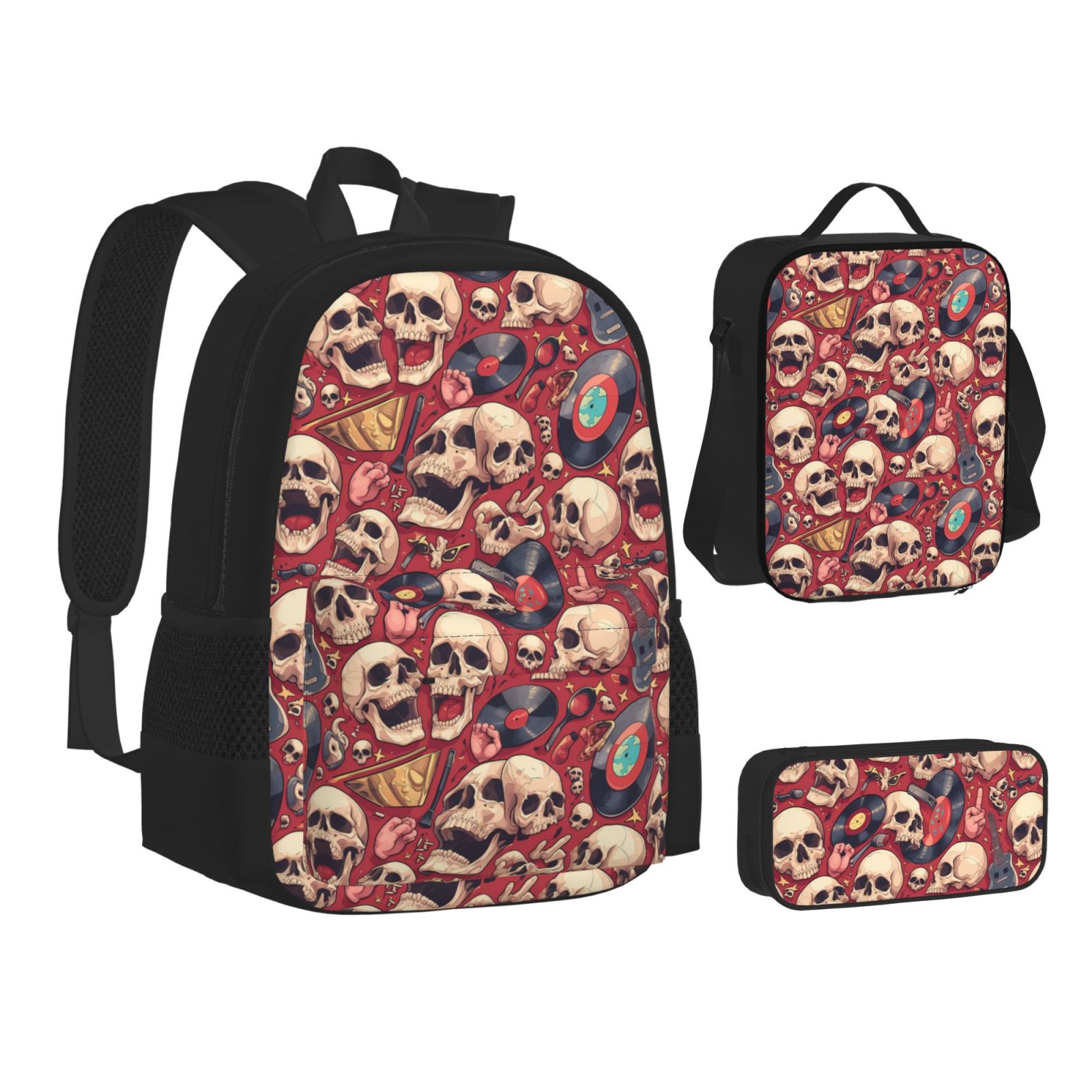 Backpack for School Girls Boys 3Pcs One Size Lightweight Kids Girls