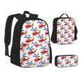Backpack for School Girls Boys 3Pcs One Size Lightweight Kids Girls