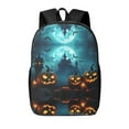 Backpack for School, Halloween Pumpkin Castle School Backpack Kids