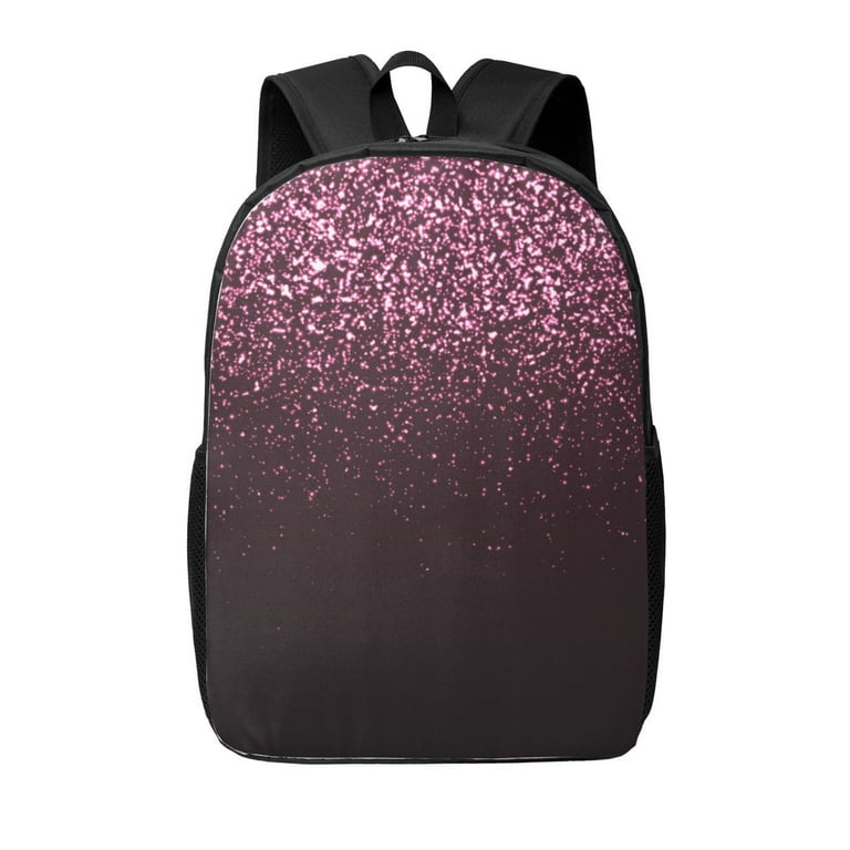 Backpack for School Pink Glitter Sparkles A Backpack for School Laptop Backpack Bookbag School Bag 17 Inch School Backpack for Girls Boys College Travel Walmart