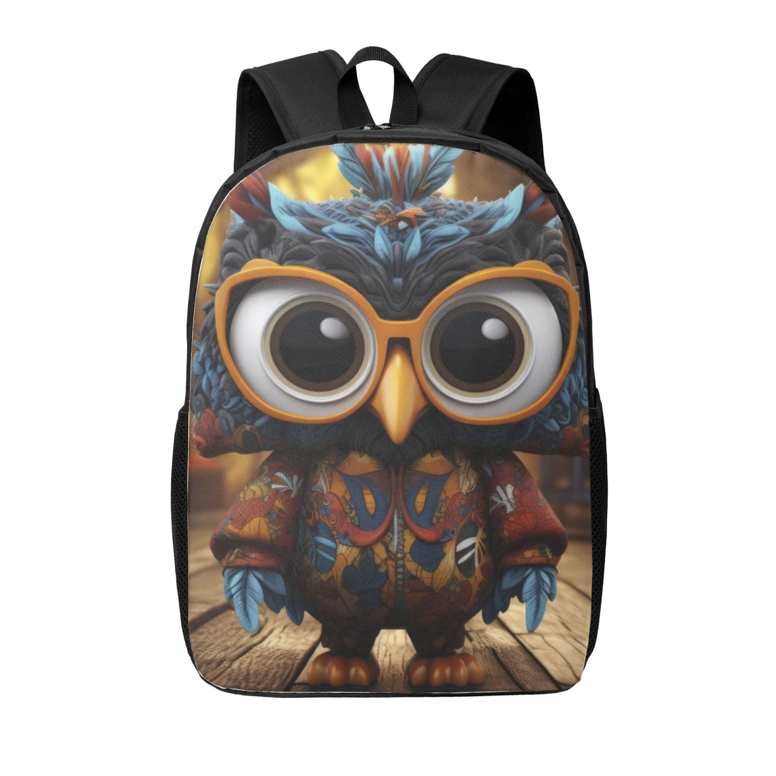 Backpack For School, Quirky Owl With Glasses School Backpack For Boys ...