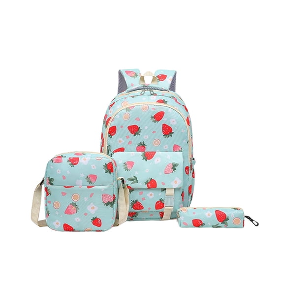 Backpack Set with Lunch Box and Pencil Case, Travel Daypack Large Bookbag Set(Blue-1,44cm)