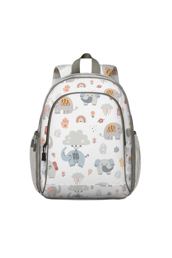 Backpack Showcasing a Safari Elephant Theme with Spacious Multi Pocket Organization and Durable Storage for Office Essentials and Travel Gear