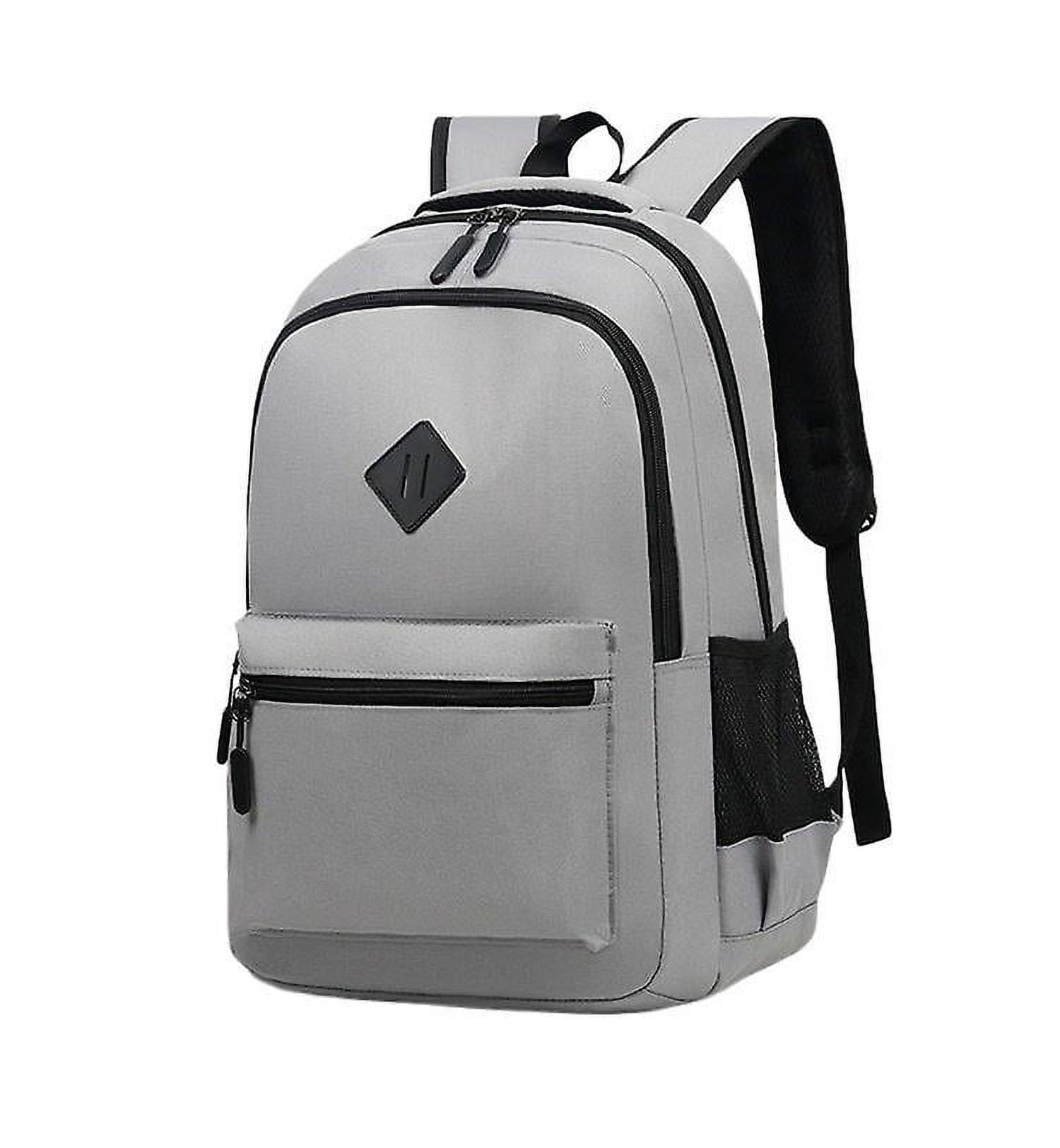 Backpack, Side Pockets, Padded Shoulder Straps, With Usb Plug,gray