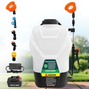 SideKing Backpack Sprayer in Lawn and Garden 4 Gallon, with 5 Spray Nozzles, Powerful Electric Battery Powered Sprayers