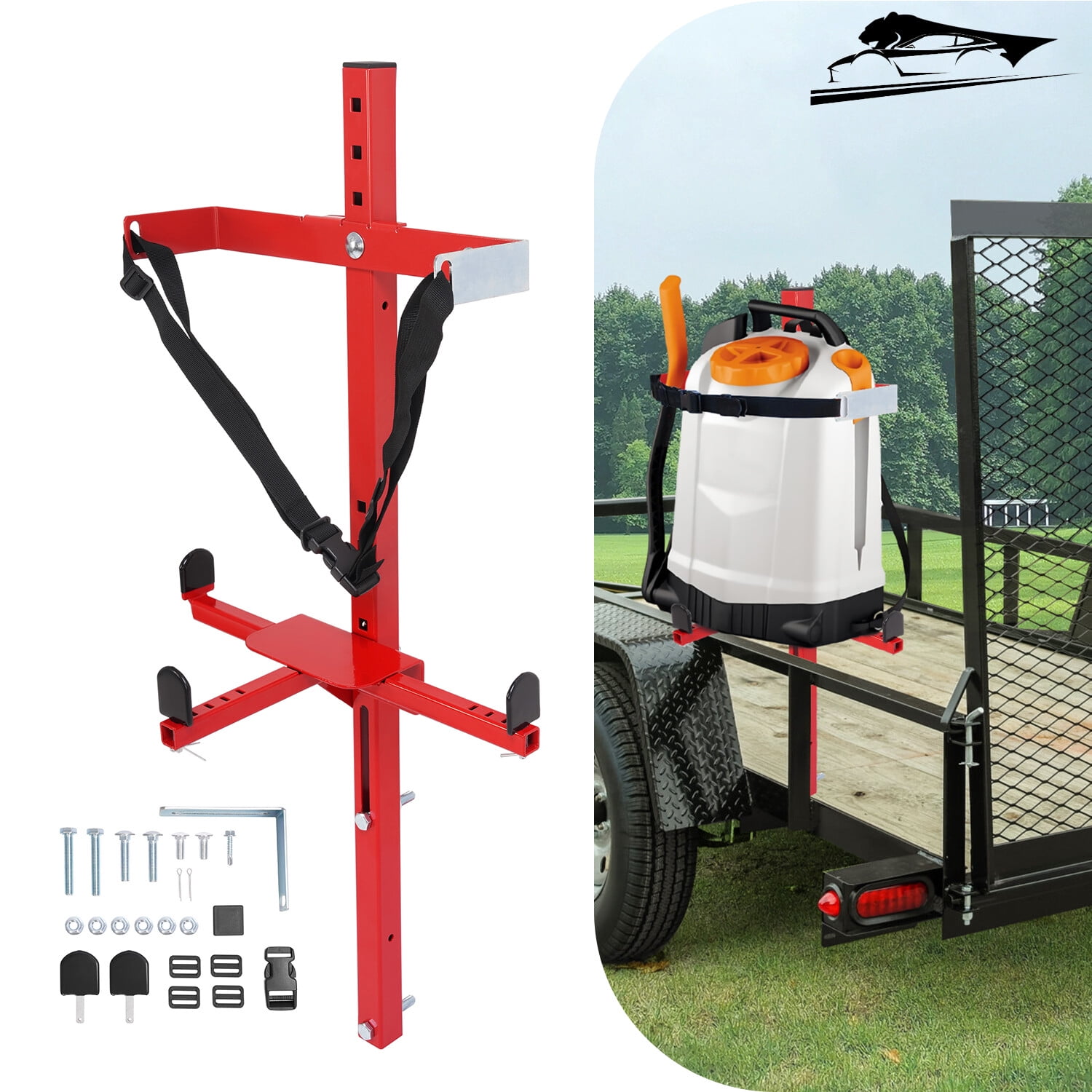 Backpack Sprayer Rack Holder for Lawn & Landscape Trailers Open or ...