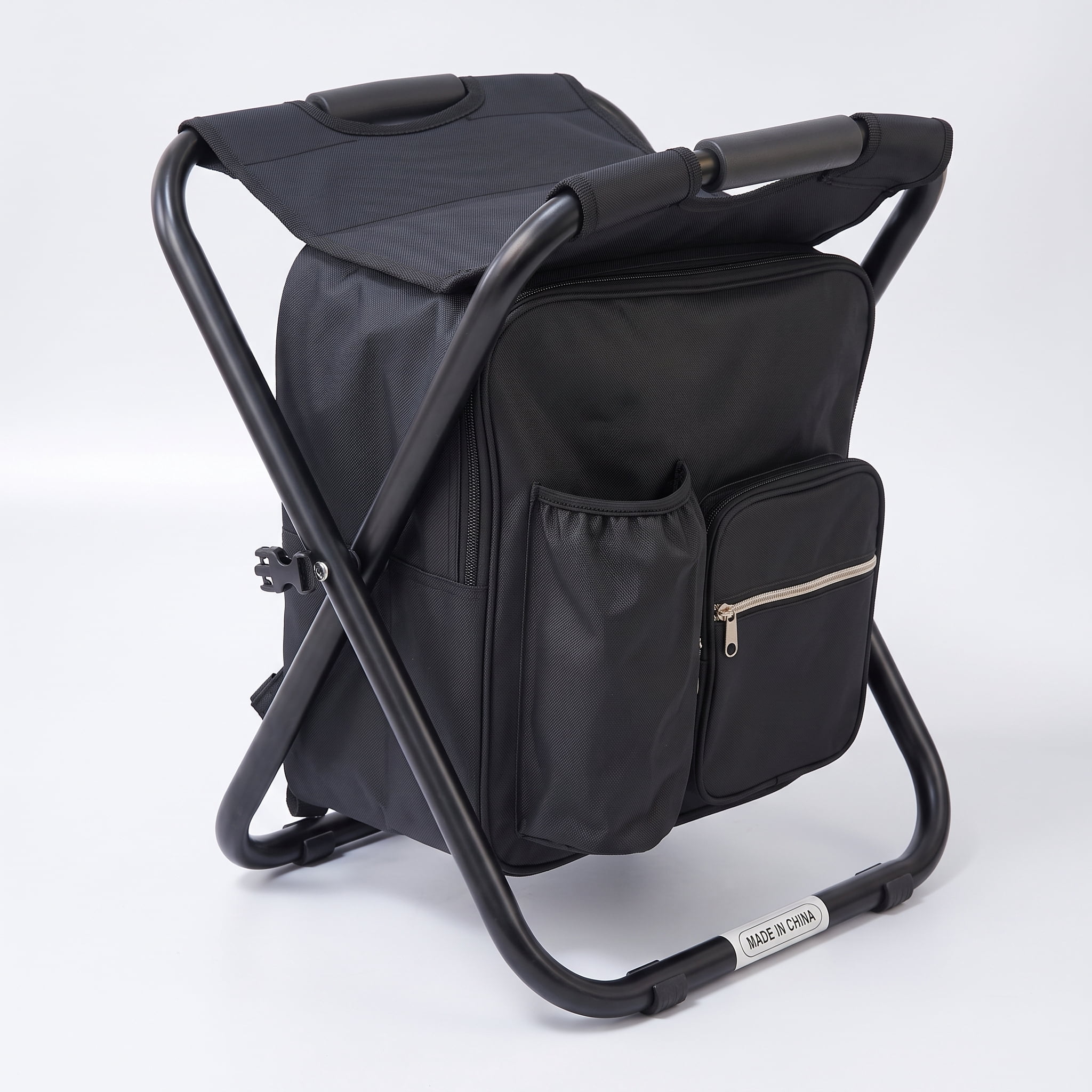 Backpack Stool Cooler Chair Heavy Duty 300 LBS Max Load Portable ...