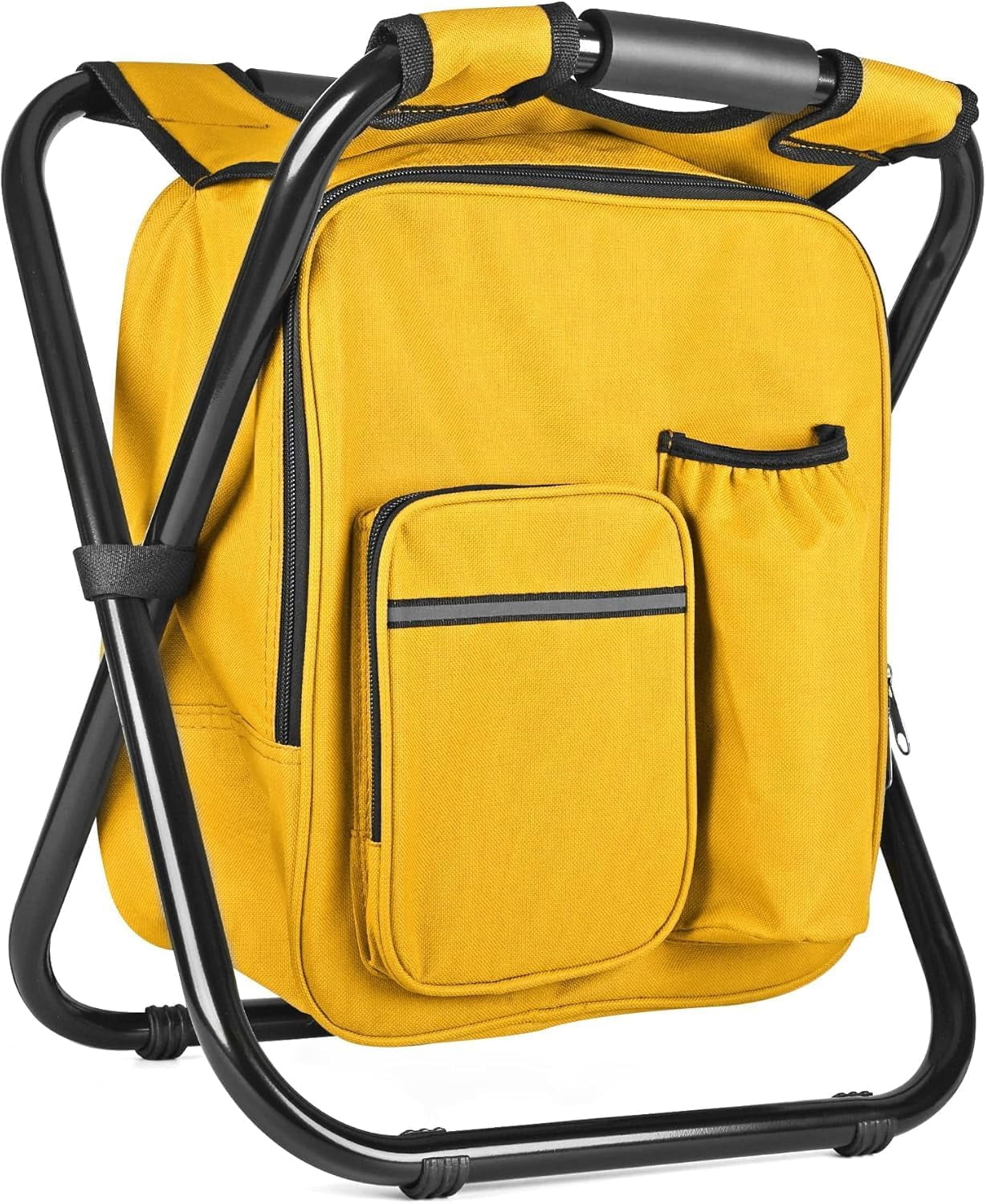 Backpack Stool Cooler Chair Heavy Duty 400 LBS Max Load Portable ...