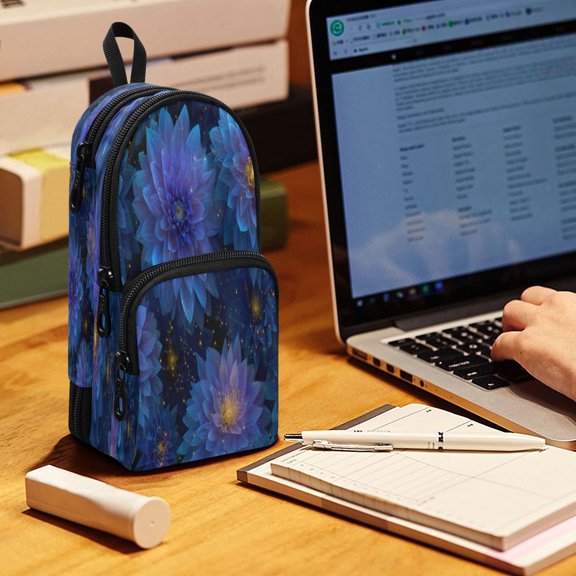 Backpack Style Pencil Pouch Pencil Case Pencil Bag Tool Bag Bellflowers